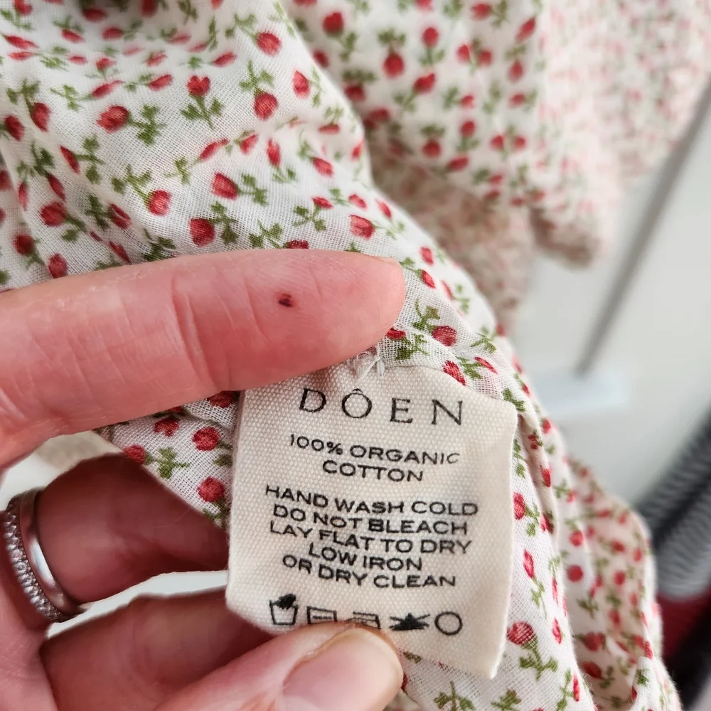 Doen Jane Blouse Berry Bisou Floral S - Picture 7 of 8